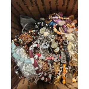 22 +Lbs of Unsearched Jewelry Lot Vintage To Now  Wearable Resellable Condition